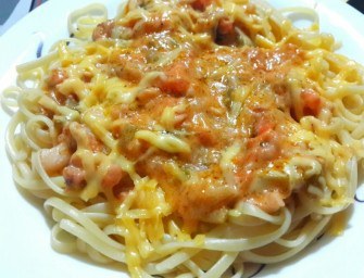 Морепродукты в сливочном соусе