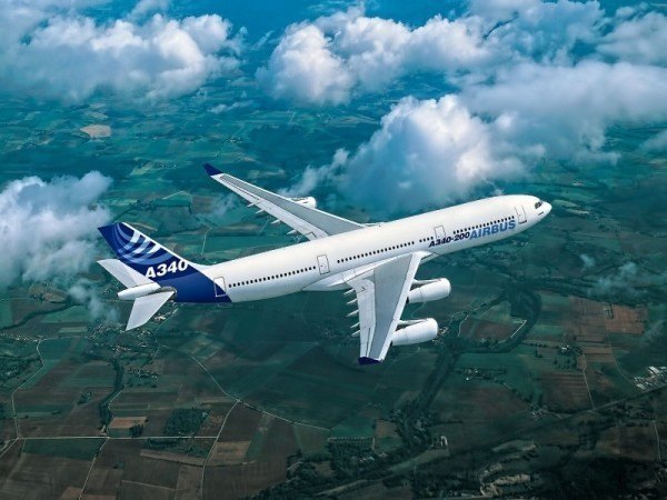 Airbus A340 самый большой самолёт